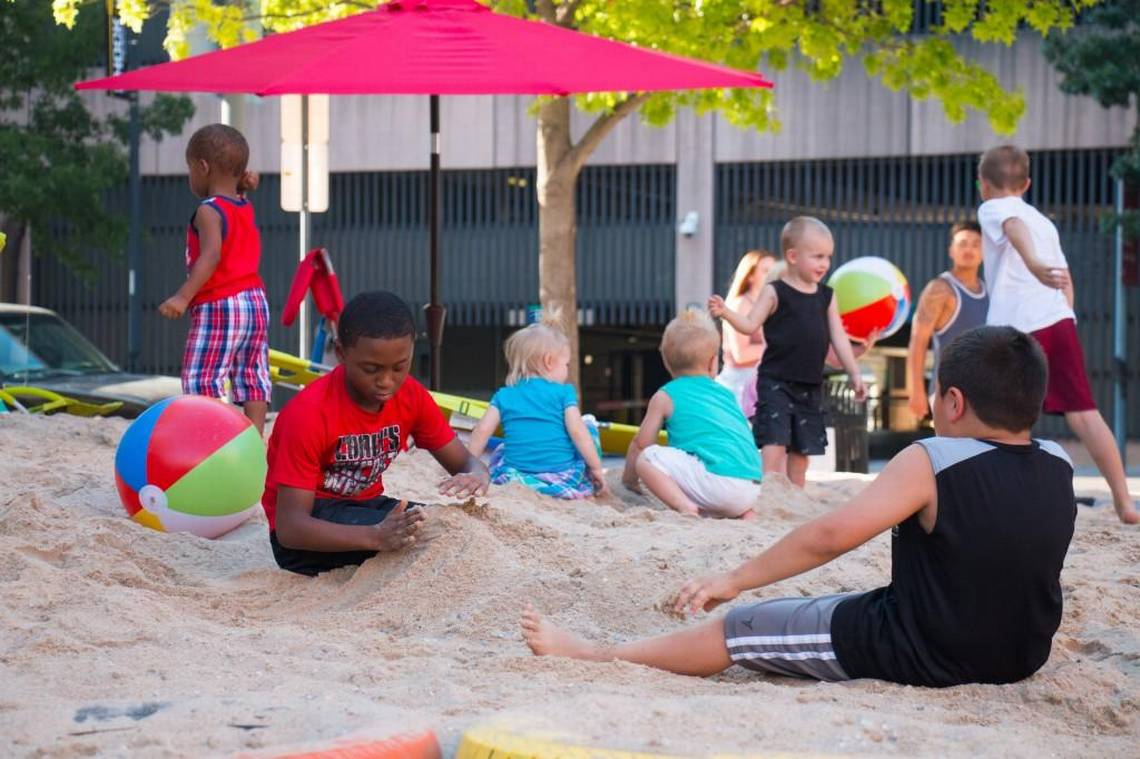 Downtown Wichita lacked a beach. So they made one.